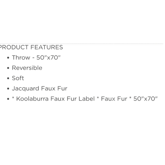 SALE! NWT Koolaburra by Ugg Throw - Picture 4 of 4